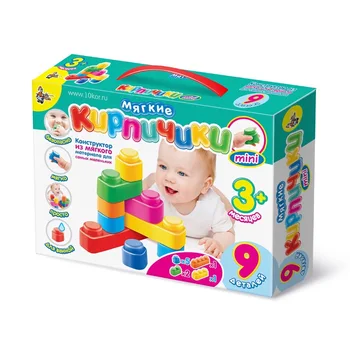 

Designer made of soft material for the smallest. Soft bricks Mini 9 children
