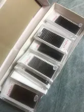 Extensiones de pestañas falsas, 16 filas, rizado C D, Fadvan, visón Natural, pestañas para Building