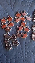 20 Uds. Colgantes de corona princesa 13x11mm Color plateado bronce tibetano colgantes joyas antiguas, fabricación artesanal