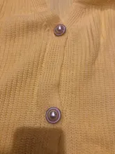 Kimono Cardigan Sweaters Lantern Berrygo V-Neck Knitted Female Women Sleeve-Button Streetwear