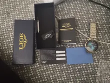 LIGE-Reloj de lujo con correa de acero dorado rosa para mujer, accesorio de pulsera resistente al agua, de marca superior