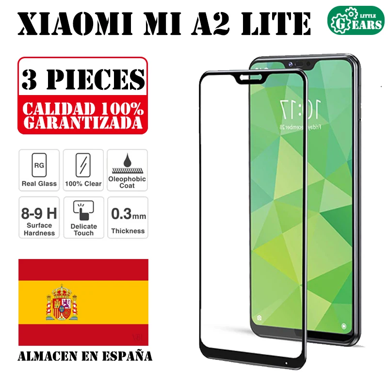 Набор из 3 предметов для Xiaomi Mi A2 Lite Redmi 6 Pro защита экрана закаленного стекла