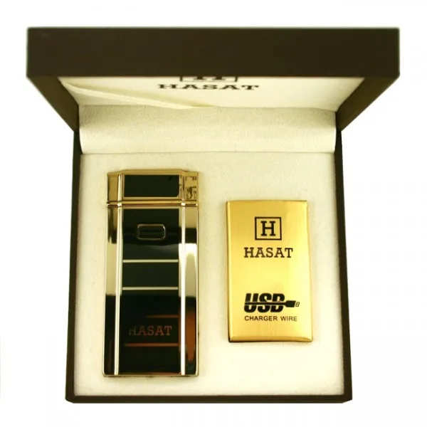 Стильная элитная электродуговая USB зажигалка HASAT | Дом и сад