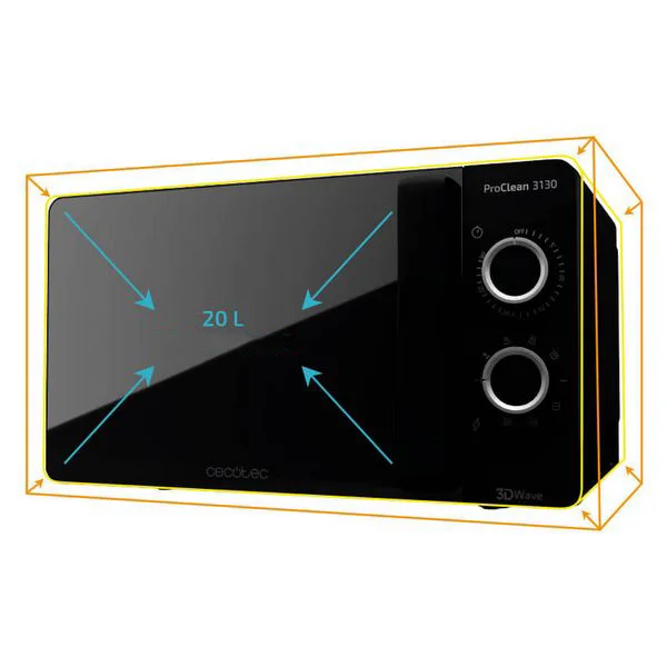 Микроволновая печь с грилем Cecotec ProClean 3130 20 L 700W черный
