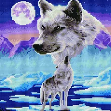 Алмазная мозаика EF 952 Тоскливый вой 30*40