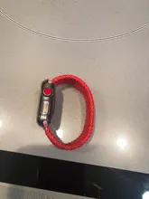 Correa trenzada Solo para Apple Watch, banda de 44mm, 40mm, 38mm, 42mm, pulsera de tela elástica de nailon serie iWatch 3 4 5 Se 6