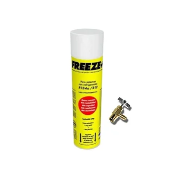 

Gas bottle Coolant Freeze 445Gr + Valve Organic Substitute R12/R134A