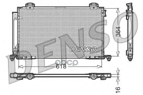 Конденсатор, Кондиционер Toyota Avensis(03-09) Denso арт. DCN50015