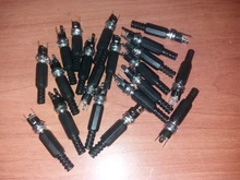 Plug-Connector Terminal-Adapter Socket Jack-Plug Power-Supply Metal-Panel-Mount Female