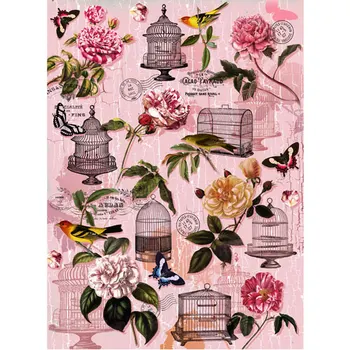 

Rice paper for Decoupage "" craft Premier "", A3, 25 g/m, "Bird cages" "cp00300
