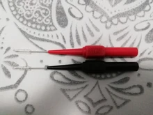Aguja de perforación de aislamiento, multímetro no destructivo, sondas de prueba, rojo/Negro, 30V-60V, para enchufe de plátano, 2 uds.