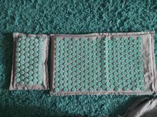 Colchoneta de Yoga de lino natural con diseño de palma de coco, colchoneta deportiva con bolsa, estera de acupresión con puntas de loto