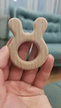 Chupete de madera con forma de Animal para bebé, colgante sin BPA, de haya, Koala, roedores, accesorios de gimnasio para bebé, productos para niños, 1 unidad