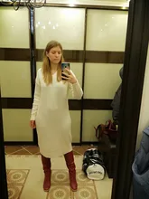 Knitted Dresses Robe Sweater Loose Maxi Oversize Long-Sleeve Winter Womens Vestido Autumn