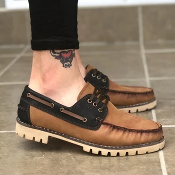 

BA0037 Laced Corcik Tan Black Classic Sports Men 'S Shoes. Shoe, sneaker, van, chaussure, air, para, flip, cover, lace