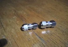 Fitting Joints-Tubing Ferrule-Tube Brass Compression Copper Nut-Lock Pipe Double-Card-Set