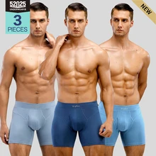 52025 Men Boxers 3-Pack Cotton Modal Comfortable Underwear Push-up Men Boxer Shorts Men's Boxerbriefs Men's Panties 3 pcs/lot