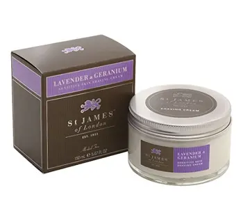 

St James of London Unscented, Lavender & Geranium Shaving Cream