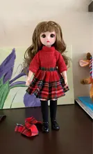 Muñeca BJD de 30 Cm, conjunto de vestido de invierno, 21 articulaciones móviles, maquillaje, bonita, ojos marrones, muñeca con falda nueva de moda, juguete para regalo DIY, 1/6