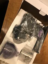 Burr Grinder Mill-Machine ELECTRIC-FILTER Coffee Ghost Xeoleo 200W Teeth 10-Steps Pink/yellow