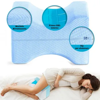 

Pillow gel memory support legs sleeping side sciatica lumbago pregnancy