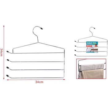 

Metal hanger pants 4 bars