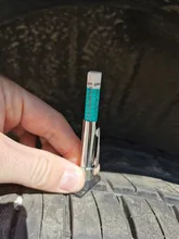 Mini probador de profundidad del neumático del coche, herramienta de detección de espesor de neumático Universal, métrica, medición de neumáticos de motocicleta