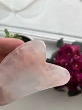 Natural Jade Gua Sha tablero raspador masaje de cuarzo rosa Jade Guasha piedra cara cuello levantamiento de la piel arrugas removedor de belleza