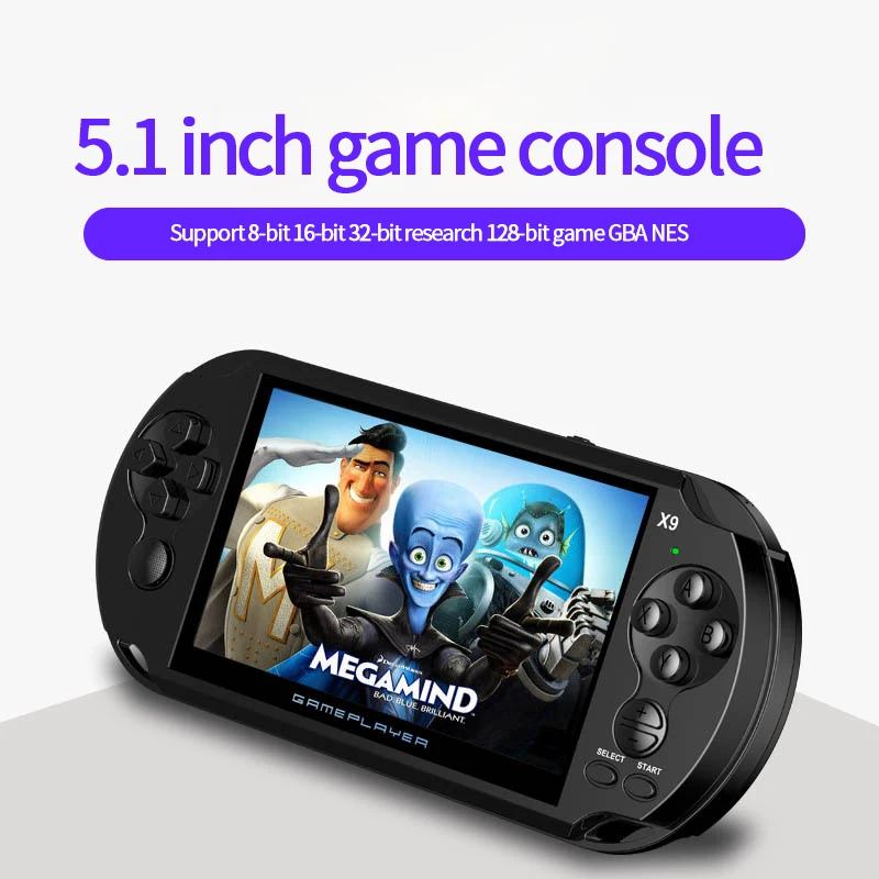Игровая консоль X9 PSP 5 дюймов ЖК-дисплей двойной рокер портативная игровая