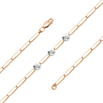 

Gold bracelet 585 sterling silver with stones: Diamond