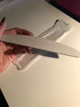 Lima de uñas en forma de media luna, pulidor lavable, lijar y pulir, pedicura, herramientas de arte de uñas, 1 ud.