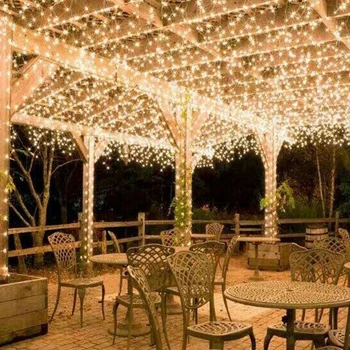 

Festoon led 500 LED 8 modes waterproof outdoor White Light