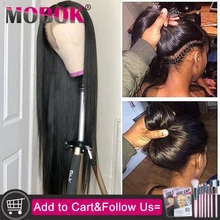 360, парик с фронтальной тесьмой, предварительно выщипанные с детскими волосами, Remy, человеческие волосы, парик с кружевом, бразильские прямые волосы, парик из натуральных волос