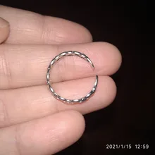 Anillos abiertos con cara feliz sonriente para mujer, anillos abiertos ajustables apilables de enlace, joyería trenzada, Color plateado antiguo Punk, A835