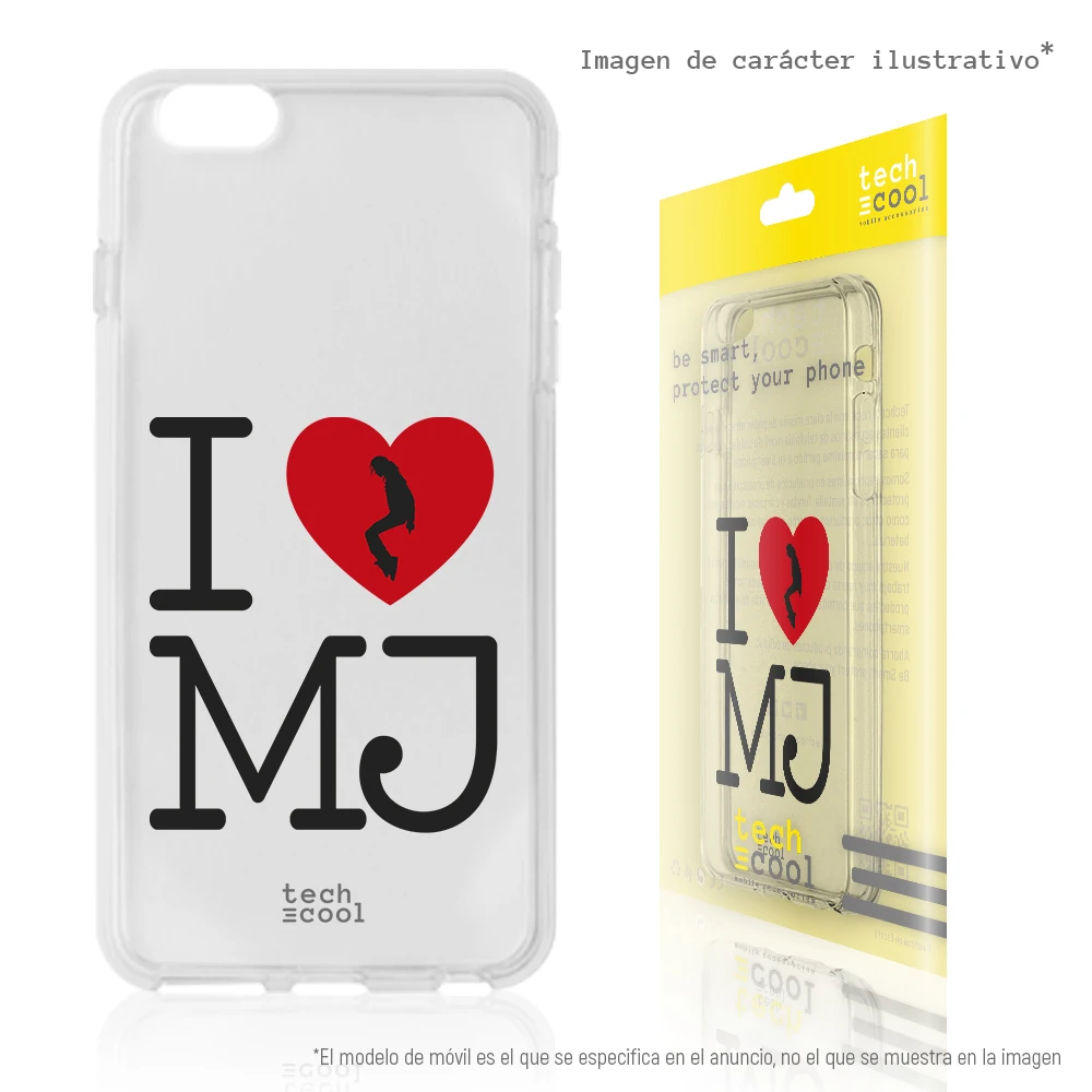 FunnyTech®Силиконовый чехол для samsung Galaxy S8 L I love Michael Jackson vers.2 прозрачный