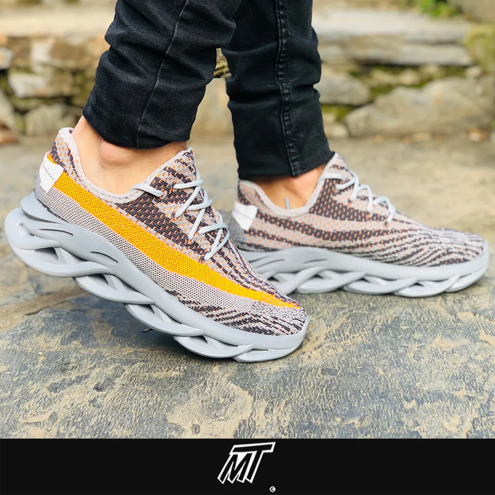 

MT Orange Zebra Yeezys - 350 Slip On Breathable Sneakers Men Women Flex Sole Yeezys Air 350