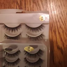 Pestañas postizas naturales, maquillaje largo 3d, extensión de pestañas de visón para belleza 54, 2/5/10 pares