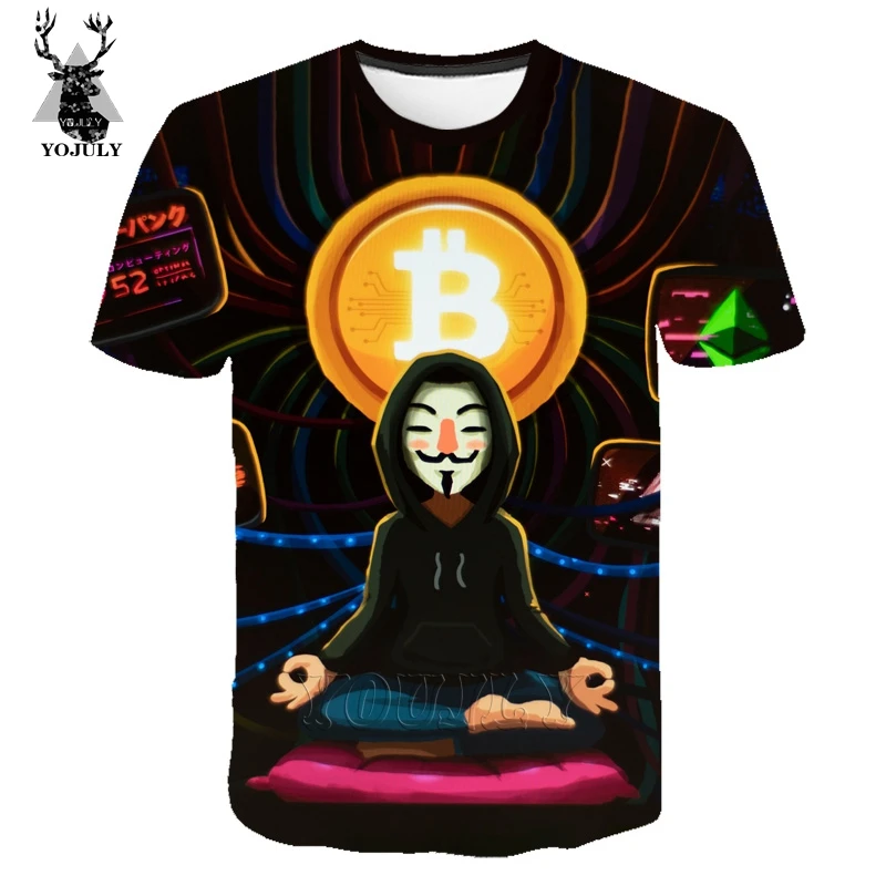 

Bitcoin tshirt stranger things t shirt men new arrival T-shirt 3D harajuku sweatshirt lil peep shirt streetwear hip hop top A241
