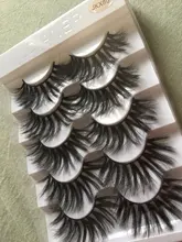 Pestañas postizas de visón 3D, maquillaje natural, extensión de pestañas largas, volumen cruzado, suaves, con alas, 5 pares