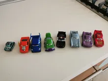 Disney-Set de figuras de la película Cars 3 de metal, juguete de modelo de coche, a escala 1:55, con diseño de relámpago McQueen, Jackson, Mack, tío Truck, regalo para para cumpleaños