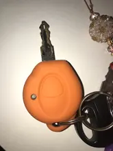 PREISEI-cubiertas para llave de coche, funda protectora de silicona para llave remota, en naranja, negro, rojo, azul, verde, gris, para Peugeot 206