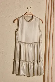 

Trendyol Flounces Satin Dress TWOSS20EL2722