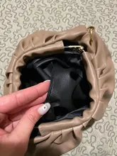 Bolso de mano de día para mujer, cadena dorada gruesa, pinza para masa, bolso de hombro, bolsa de hombro, Baguette plisado, 2021