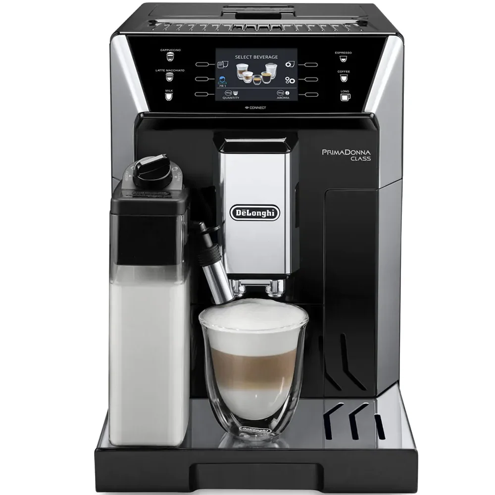 1450 W 2 L 2 liters Mill Built-in DELONGHI ECAM 550.55 Independent Freestanding SB Fully Automatic 2L Stainless Steel Cafetiere Coffee Machine in Capsules 