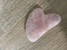 Gua sha-Tabla de piedra de Jade Natural, masajeador de cuarzo rosa, placa Guasha, rascador facial, herramientas para cara, cuello y espalda