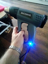 Building-secador de pelo para soldar herramienta de calor con pantalla digital ajustable, pistola de calor de 220V, pistola de calor de buena calidad, pistolas de aire caliente