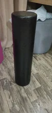 ROEGADYN EPP-Rodillo de espuma para Pilates, rodillo negro de espuma para Yoga, 30/45/60CM, equipo de ejercicio, rodillo de masaje corporal para mujeres/hombres