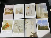 Coreano foto decoración tarjeta 30 hojas arte fotografía apoyos de fotografía de colocación postal Diy Pared de habitación etiqueta engomada de la impresión en color
