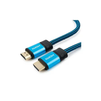 

HDMI cable cablexpert cc-g-hdmi01-1m (1 m, v1.4, m/m, a series of gold, blue, позол. connectors, алюмин. Body, nylon braid