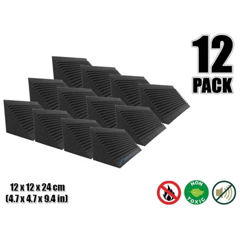 

Arrowzoom Multi-Cut Bass Traps 4.7" x 4.7" x 9.4" Studio Foam Panel Sound Absorbing Acoustic Treatment